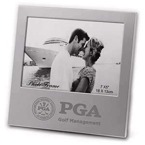 Laser Engraved Custom Logo Matt silver aluminum  picture frame