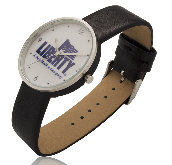 1.55 Inch Round Screen Watch with Genuine Leather Straps