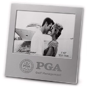 PT308_Laser Engraved Custom Logo Matt silver aluminum  picture frame